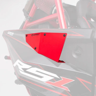 HMF Racing IQ Equipment Radiator Scoops Red Polaris RZR RS1 9356984566 - Image 1 of 4