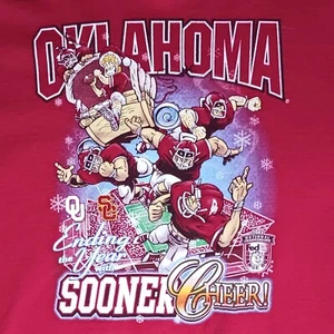 Oklahoma Sooners Holiday Christmas Cheer T-Shirt Langarm 2005 Orange Bowl OU - Bild 1 von 7