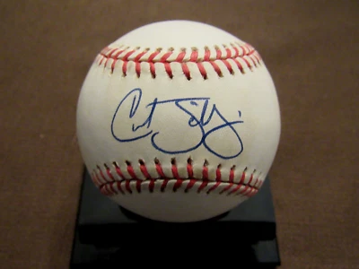 CURT SCHILLING WSC CY ARIZONA RED SOX PHILLIES SIGNED AUTO VTG ONL BASEBALL JSA - Image 1 of 3