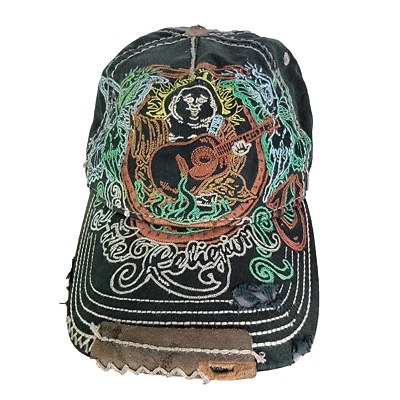 Sombrero True Religion RARO De Colección Años 2000 Bordado Envejecido Colorido Logo Budda Foto 1 de 4