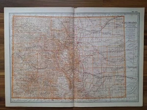 Antique Map Of Colorado USA 19th Century 16 X 11.5 Inch - Picture 1 of 5