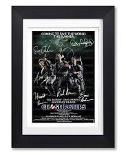 GHOSTBUSTERS MOVIE CAST SIGNED POSTER PRINT PHOTO AUTOGRAPH GIFT 1984 FILM