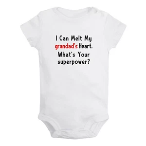 Whats Your Superpower Funny Print Outfits Baby Bodysuits Infant Newborn Rompers - Picture 1 of 13