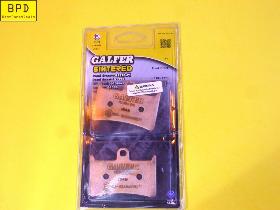 1双前刹车片HH烧结复合GALFER FD178G1370 — 第 1/2 张图片