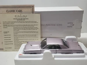 Danbury Mint 1965 Pontiac GTO Hardtop Coupe 1:24 Scale Diecast Car Iris Mist - Picture 1 of 9