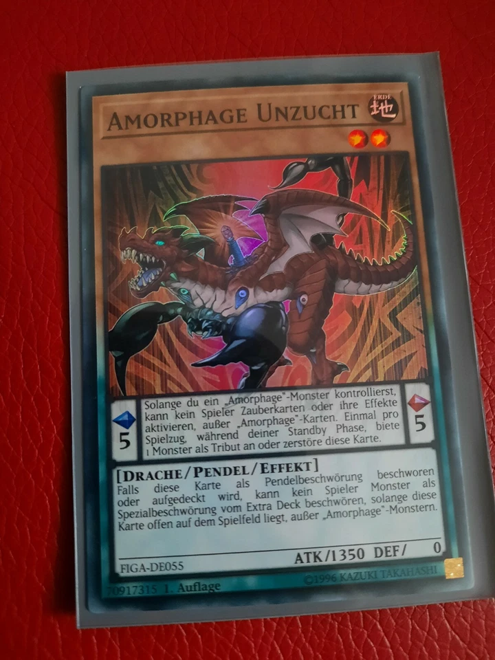 YuGiOh Amorphage Unzucht Super Rare FIGA-DE055 70917315 Near Mint - Bild 1 von 1