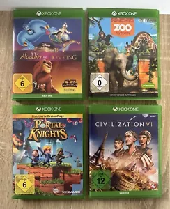4 Xbox One Spiele Civ VI Zoo Tycoon Disney Classic Games Portal Knights - Bild 1 von 5