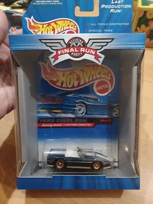 1999 HOT WHEELS FINAL RUN  RETIRING MODEL CUSTOM CORVETTE  #10 of 12 - Image 1 of 4