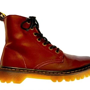 Dr Doc Martens Luana Leder Schnürstiefel Combat Boot in Cherry Red Größe 42 | EUC/GUC - Bild 1 von 9