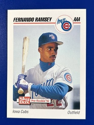 1992 SkyBox Baseball AAA Fernando Ramsey Iowa Cubs #104 - Image 1 of 2