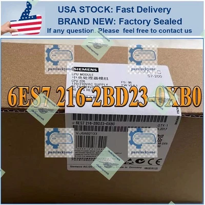 New Siemens 6ES7 216-2BD23-0XB0 Free Ship 6ES7216 2BD23 0XB0 US 6ES72162BD230XB0 - Image 1 of 4