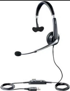Jabra UC VOICE 550 MS Mono Silver/Black Headband Headsets - Picture 1 of 3