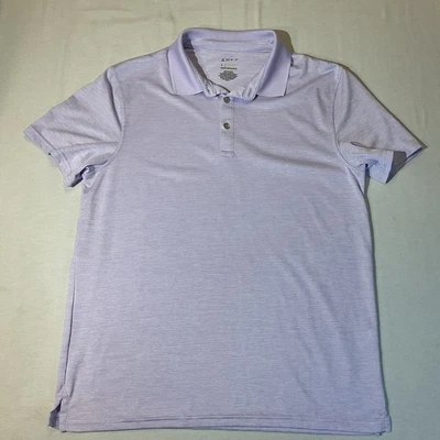 Apt 9 Men's Purple/White Short Sleeve Polo, Size Large Premier Flex Casual Golf - Image 1 of 4
