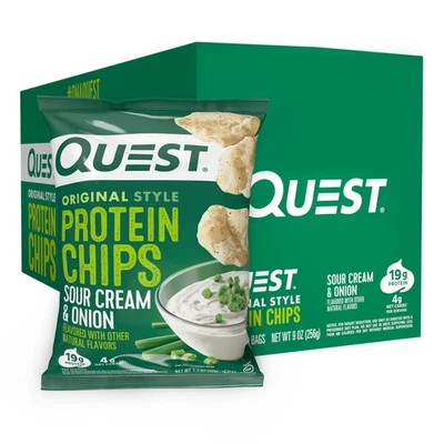 Quest Protein Chips Sour Cream & Onion 8PK - Image 1 of 4