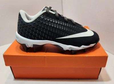 耐克 Youth 尺码 13C Vapor Ultrafly 2 Keystone 棒球鞋黑色/白色/灰色 — 第 1/4 张图片