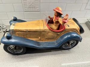 ALFA ROMEO Sammler Display Vintage Sportwagen Rennmodell Skulptur + Fahrer - Bild 1 von 6
