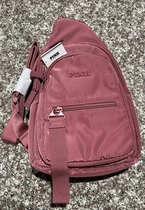 Victoria's Secret Sling Crossbody Rucksack Pink Dunkelrosa Neu. - Bild 1 von 5