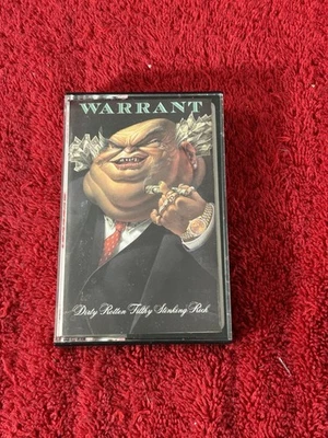Warrant- Dirty Rotten Filthy Stinking Rich- Cassette Tape 1989 CBS Hair band - Image 1 of 3