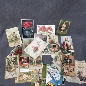 Vintage Postcard Lot Embossed Victorian Assorted Antique 40 - Picture 1 of 10