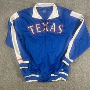 Texas Rangers stitches Tag full zip warm-up jacket Size M More like Large - Picture 1 of 11