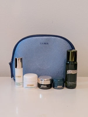 NUEVO Set de Regalo La Mer Crema Suave, Concentrado para Ojos, Loción Tratamiento, Crema de Noche + Foto 1 de 3