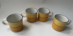 Rare tazze da sole Stonehenge metà inverno alte 31/2" Made in England set di 4 - Foto 1 di 7