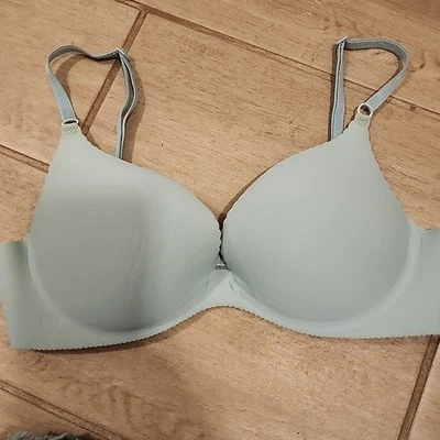 Vanity Fair Bra 34B Blue Underwire VERY PADDED PUSH UP - Image 1 of 4