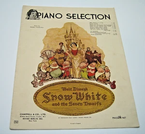 Vintage Noten, Klavier Auswahl aus Schneewittchen und die sieben Zwerge sehr guter Zustand - Bild 1 von 10