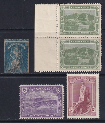 Australia Early Stamp Lot  Mostly MH  One Victoria Imperforate - Image 1 of 2