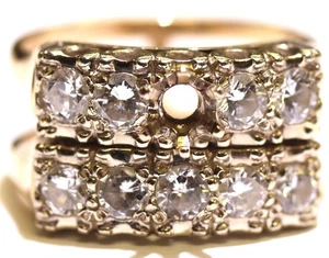 14K Gelbgold 1,80ct Diamant Verlobungsring Ehering Halbfassung 10,4g 5mm - Bild 1 von 10