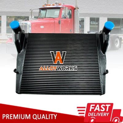 Black Charge Air Cooler For 1995-2008 Peterbilt 379 357 377 378 379 385 387 US - Image 1 of 4