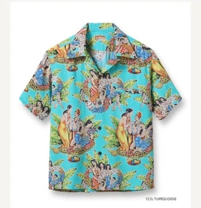 SUN SURF Special Ed XL CELEBRATION Turquoise Rayon 50s Matson Rare - Picture 1 of 5