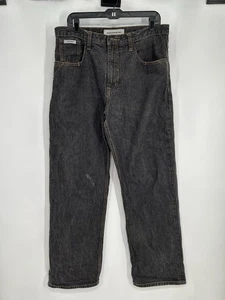 Rocawear Baggy Embroidered Black Grunge Y2K Vintage Skater 00s 2000s Size 34x34 - Picture 1 of 9