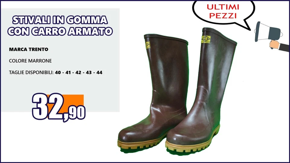 STIVALI IN GOMMA CON CARRO ARMATO - Immagine 1 di 1