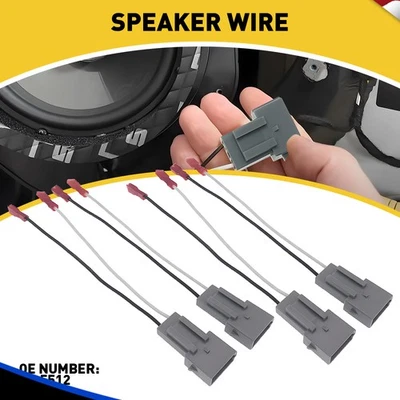 Conector de arnés adaptador de cable de altavoz 4x para Cougar Mercury 1989-97 Sable 90-99 Foto 1 de 4