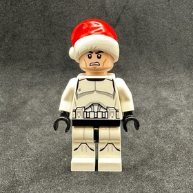 LEGO Star Wars Clone Trooper - Printed Legs and Santa Hat Minifigure Set 75056