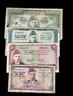 Lot Of,4, Pakistan,Bangladesh 5,10,50,100, Rupees  Mehboob ur Rachid 1971-