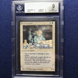 MTG ALPHA Samite Healer C W BGS 9 Quad+ MINT (with Gem Mint surface) 1993 - Picture 1 of 2