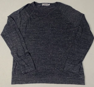 Vince Mens Size XL Cotton Modal Cashmere Blend Heather Black Crewneck Sweater - Picture 1 of 7