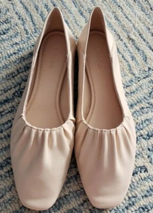 Vince KALI Convertible Ruched Leather Flats Lychee  Sz 5.5 - Picture 1 of 11