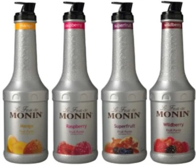 Purê de frutas Monin 1 litro 33,8 oz (selecione o sabor abaixo) - Imagem 1 de 4