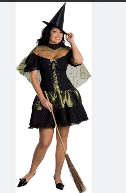 Fantasia Halloween Vestido Feminino Adulto Bruxa Maligna