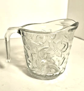 Princess House Fantasia Messbecher Floral Blumen 1 Tasse geprägt - Bild 1 von 6