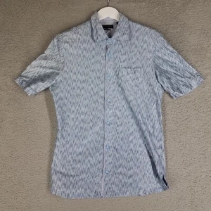 Jhane Barnes Button Up Shirt Adult Small Mercerized Cotton Office Stretch Men's - Picture 1 of 11