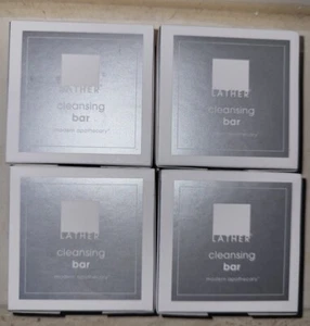 4 LATHER Modern Apothecary Cleansing Bar Soaps Refreshing Spa Clean - Picture 1 of 4
