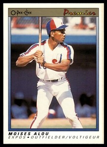 1991 O-Pee-Chee Premier #3 Moises Alou Montreal Expos