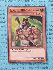 SDHS-EN011 Elemental HERO Wildheart Yu-Gi-Oh Card 1st Edition New - Foto 1 di 3