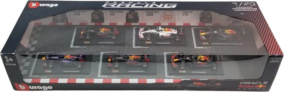 Bburago Red Bull Formula 1 Racing F1 1/43 6-Car Set - 1601290