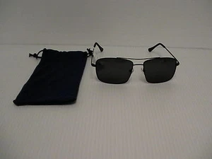 Cole Haan new sunglasses men square polarized gray lenses black metal frame - Picture 1 of 7