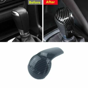 Carbon Fiber Inner Gear Shift Knob Decor Cover Trim for Mazda CX-5 CX5 2017-2024 - Imagen 1 de 6